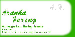 aranka hering business card